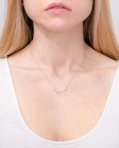 Collar con Flecos de Diamantes Cultivados en Laboratorio en Forma de Marquesa en Oro Blanco - Product Image 3
