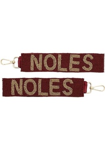 Export Quality TEXAS Game Day Sports Wristlet Custom Team Fan <b>Key</b> Holder Fabric Adjustable College University Keychains Events - Product Image 2