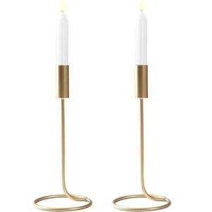 Bougeoir moderne Bougeoir antidérapant de style luxe doré, ornement de première qualité pour la décoration d'éclairage d'ambiance - Product Image 6