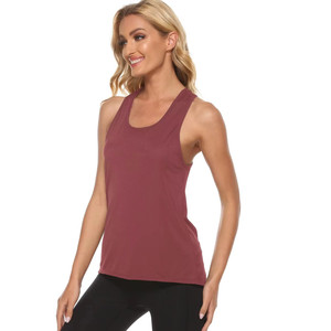 Premium Quality <b>Low</b> Price Women Solid Color Knitted Sleeveless Tank <b>Top</b> Scoop Neck Breathable Casual Workout Wear - Product Image 3