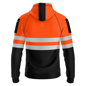Sudaderas de trabajo de alta visibilidad con reflectores, logotipo y talla personalizados, nuevas y de primera calidad, para minería y construcción. - Product Image 2