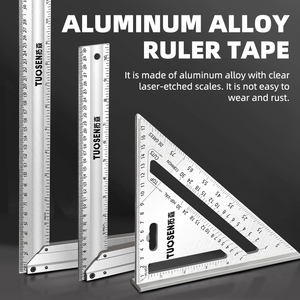 เครื่องมือทองหนาไม้บรรทัดมุมขวา90องศาอะลูมิเนียมอัลลอยด์งานไม้สามเหลี่ยมสำหรับอุตสาหกรรมและใช้งาน DIY - Product Image 3