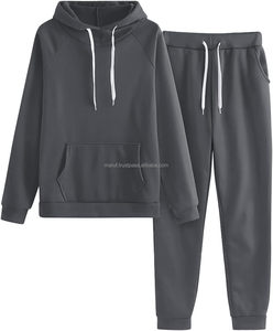 Conjuntos de dos piezas para mujer Diseño Sudadera con capucha de lana de peso pesado Sudadera femenina 400Gsm Algodón Bordado personalizado Sudaderas con capucha para mujer - Product Image 6