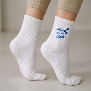 Custom Design <b>Socks</b> with Customized logo Embridwery Knitted Anti-Bacterial Breathable <b>Winter</b> Daily Wear Regular Style - Product Image 6