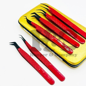 แหนบปลายเพชรด้ามสแตนเลสขนตาแหนบต่อขนตาสีดำเคลือบด้วยผงสีที่ยั่งยืนแหนบมิงค์ - Product Image 2