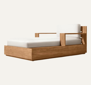 Amangiri - Cojines Modernos Minimalistas Ecológicos y Duraderos de Madera Maciza de Caoba para Tumbonas de Exterior, para Piscina, Resort o Jardín - Product Image 1