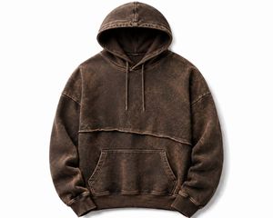 Sweat-shirt à capuche pour homme, coupe classique, couleur unie, denim, anti-boulochage, décontracté, automne, tricoté, avec poches, Spandex/Coton, séchage rapide - Product Image 2