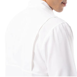 Chemises à manches longues boutonnées pour hommes, coupe-vent UPF 50+, 100% polyester, vêtements de plage d'été - Product Image 5