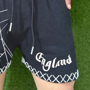 กางเกงขาสั้นออกกำลังกายผ้าฝ้ายสำหรับผู้ชาย ออกแบบเองได้ตามสั่ง (OEM) สวมใส่สบาย ผ้าเฟรนช์เทอร์รี่ กางเกงจ็อกเกอร์ กางเกงวอร์ม กางเกงขาสั้นแบบกำหนดเองสำหรับเด็กผู้ชาย - Product Image 4