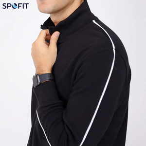 Custom Men’s <b>Zip</b> <b>Up</b> Tracksuit Set With Side Stripe Jogger Pants For Sportswear Training Fitness Running and Streetwear - Product Image 5
