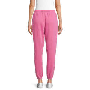 Pantalones Deportivos de Lona para Mujer, Corte Regular, Pierna Ancha, Transpirables, Ecológicos, Color Rosa - Product Image 2