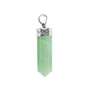 Pendentif Crayon en Cristal d'Aventurine Verte Fait Main en Gros, Pierre Semi-Précieuse, Objet d'Art de Collection Écologique Feng Shui - Product Image 3