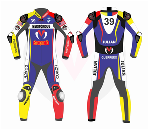 Men’s Custom Cowhide/Kangaroo Leather Track Racing Suit One Piece | Wholesale Jumpsuit/Traje Motorcycle Gear CE <b>Level</b> 2 - Product Image 1