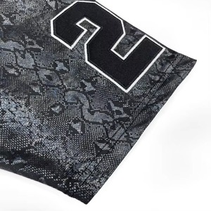 High Quality Men Casual Streetwear T-Shirt Fashionable Boxy Fit Mesh Custom Logo 100% Poly Oversized T shirts with <b>puff</b> printing - Product Image 5
