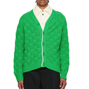 Cardigan pour homme en tricot doux, boutonné devant, décontracté, à porter au quotidien, vêtements d'hiver pour homme - Product Image 1