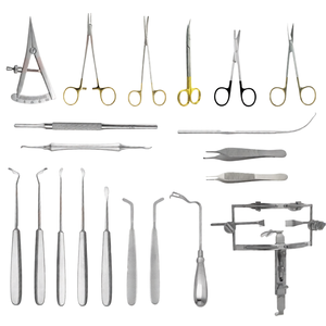 Juego de Instrumentos para Cirugía de Palato Abierto, 20 Piezas, Certificado CE, Tijeras Quirúrgicas, Pinzas, Retractores, Kit ORL Maxilofacial - Product Image 1
