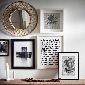 Handwoven Rattan Round Sunburst Wall <b>Mirror</b> Natural Open Weave Frame Decorative Home Decor Wholesale Bulk Eco Friendly Supplier - Product Image 2