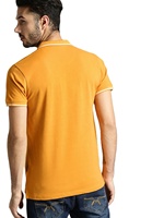T-shirt pour homme 100 % coton super peigné, bio-lavé, avec logo personnalisé brodé, écologique, en piqué de golf, imprimé soie