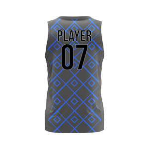 Personalized Anti Bacterial Sleeveless Basketball Jerseys Unisex Breathable Sublimation Printed Quick Dry 100% Polyester - Product Image 6