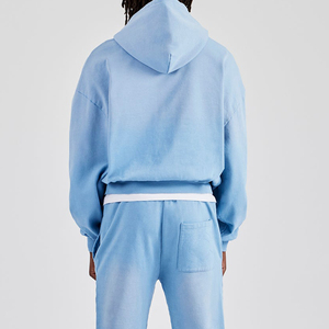 Conjuntos Deportivos Personalizados de Felpa Francesa para Hombre, Dos Piezas, Pantalones Acampanados y Sudaderas con Capucha - Product Image 4