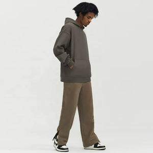 เสื้อฮู้ดดี้ทรงปกติคุณภาพสูงสำหรับผู้ชาย ฤดูใบไม้ผลิ 2023 พิมพ์ลายดิจิทัลตามสั่ง ผ้าไนลอน/คอตตอน - Product Image 3