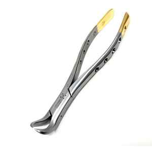Forceps d'extraction dentaire en acier inoxydable à prise atraumatique, instrument chirurgical certifié CE pour une extraction dentaire sans traumatisme - Product Image 2