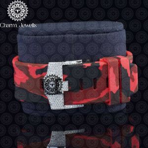 Charm Jewells Luxury Men's Watch 40mm Stainless Steel Diamond Encrusted Analog Mechanical <b>Chronograph</b> Stainless Steel Band 10 - Product Image 5