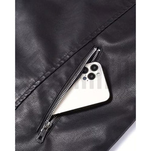 Gilet en cuir de moto de haute qualité à prix bas, logo personnalisé, léger, pour hommes - Product Image 6