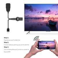 Dongle hdmi Wifi Dongle TV sans fil 1080P M2 Plus M9 Plus 4k M100 hdmi Wifi Anycast Dongle pour TV Smartphone Écran miroir