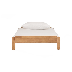 <b>Solid</b> <b>Wood</b> Platform <b>Bed</b> Frame Scandinavian <b>Single</b> <b>Bed</b> Minimalist Wooden <b>Bed</b> for Bedroom Apartment - Product Image 3