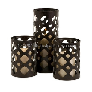 เชิงเทียนเหล็กคำปฏิญาณพร้อมดีไซน์สร้างสรรค์ตัดด้วยเลเซอร์สำหรับการตกแต่งที่หรูหราและการตกแต่งภายในโรงแรมบูติก - Product Image 5