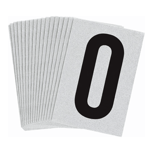 Reflective <b>Vinyl</b> Labels for Equipment and Pipe Identification Printable PVC Black on Silver 1-Inch - Product Image 3