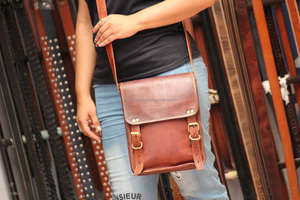 ใหม่กระเป๋าหนังแพะสะพายข้างสำหรับผู้หญิงกระเป๋าสะพายไหล่ความจุขนาดใหญ่กระเป๋าเงินสำหรับเดินทางของผู้หญิงกระเป๋าสำนักงานหนังวินเทจ - Product Image 2