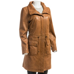 Authentic <b>Real</b> <b>Leather</b> <b>Jacket</b> Premium Handmade Breathable Waterproof Windproof Autumn Winter <b>Jacket</b> for Women - Product Image 5