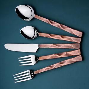 Juego de cubiertos de plata de alta calidad, vajilla de acero inoxidable premium para cenas elegantes, bodas, restaurantes y el hogar. - Product Image 4