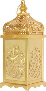 Linterna LED de Ramadán Kareem Eid Mubarak, Lámpara de Mesa Colgante de Metal Islámica, Decoración para el Hogar para Festivales Árabes, Regalo - Product Image 2