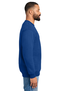 Sweat-shirt à col rond pour homme HSI 100% coton, couleur unie, coupe classique, style sportif décontracté, pull-over en tissu tricoté d'hiver, non doublé - Product Image 4