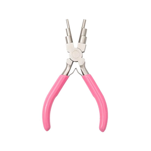 Pince à boucler de précision en acier inoxydable pour la création de boucles de 6 tailles (de 3 à 10 mm) pour anneaux de jonction, fabrication de bijoux et artisanat DIY - Product Image 1
