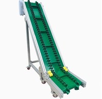 STK Maßgefertigter PVC-Fördergurt, Schrägaufzug, Lebensmittelgeeignete Gurtfördermaschine, Feuerfest, Hitzebeständig, Einstellbare Geschwindigkeit