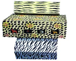 Handmade Wooden Rectangle <b>Box</b> Animal Print Design Tabletop Decoration Craft Gift Storage Case - Product Image 4