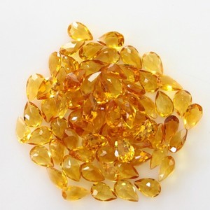Citrine jaune naturelle, taille poire, facettée, calibrée, 3MM 5MM, pierres précieuses en vrac, qualité supérieure, pour la fabrication de bijoux, fabrication de pendentifs, vente en gros - Product Image 3