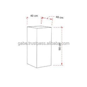 Table de chevet exclusive en bois de teck, carré, couleur naturelle, pour chambre à coucher, salon, design moderne - Product Image 5