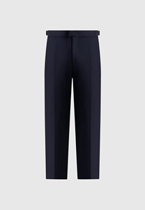 <b>Men's</b> Customizable <b>Navy</b> Blue Straight Leg <b>Jogger</b> Pants Midweight Cotton Smart Casual Plus Size High Quality Side Pockets Elastic - Product Image 2