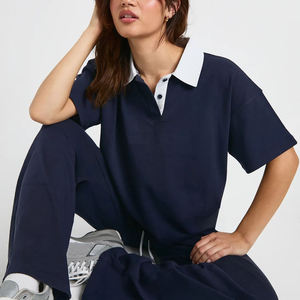 Tela de alta calidad para camisetas de mujer, 100% algodón, diseño sólido, inusual para polos, con función antipilling. - Product Image 2
