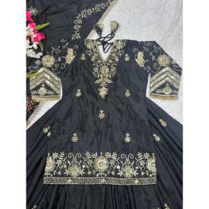 Belle fête porter des robes de bal fantaisie frontière travail Lehenga haut - Product Image 5