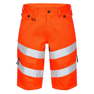 Best Quality Construction Cargo Multi Pocket Shorts Reflective Tape High Visibility Safety 100% Cotton Security <b>Working</b> Shorts - Product Image 3