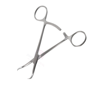 Instruments chirurgicaux orthopédiques allemands : Lot de 2 pinces de réduction osseuse 5,5'' plaquées or, manuelles, certifiées CE ISO, en promotion - Product Image 4