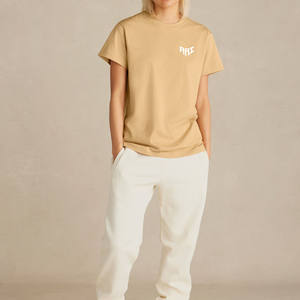 Camiseta de Algodón Grueso Personalizada para Hombre, Talla Grande, Color Liso, Estilo Urbano, Marca Privada, Fabricante OEM ODM - Product Image 3