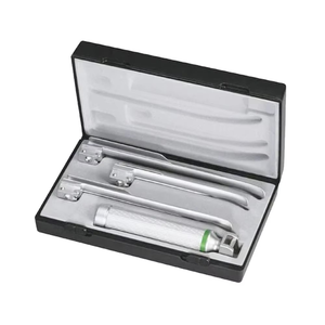 Set de Laringoscopio Miller de Fibra Óptica Premium para Adultos, con Luz LED de Acero Inoxidable, Hojas Rectas, Kit de Intubación de Vías Respiratorias - Product Image 3