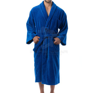 Peignoir en tissu éponge pour homme, luxe quotidien, 100% coton, respirant, tissu moelleux, confortable, collection haut de gamme pour la maison - Product Image 3